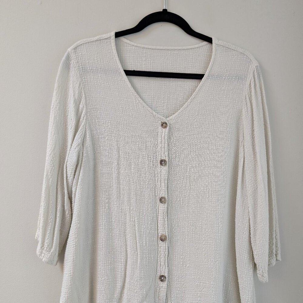 Cut Loose Lightweight Shirt Overshirt/Blouse, Size L